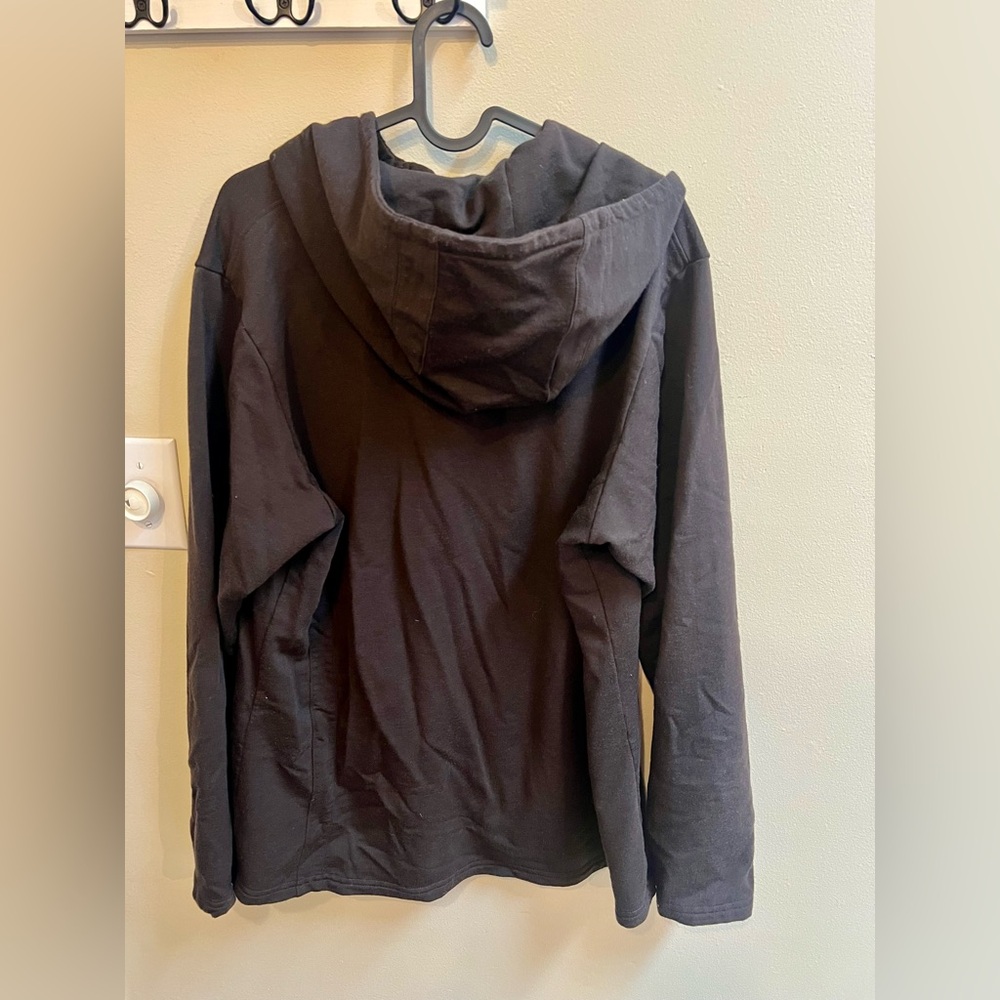 Woolx Zoey Zip Up in Chocolate Brown Size 1x - Picture 3 of 4